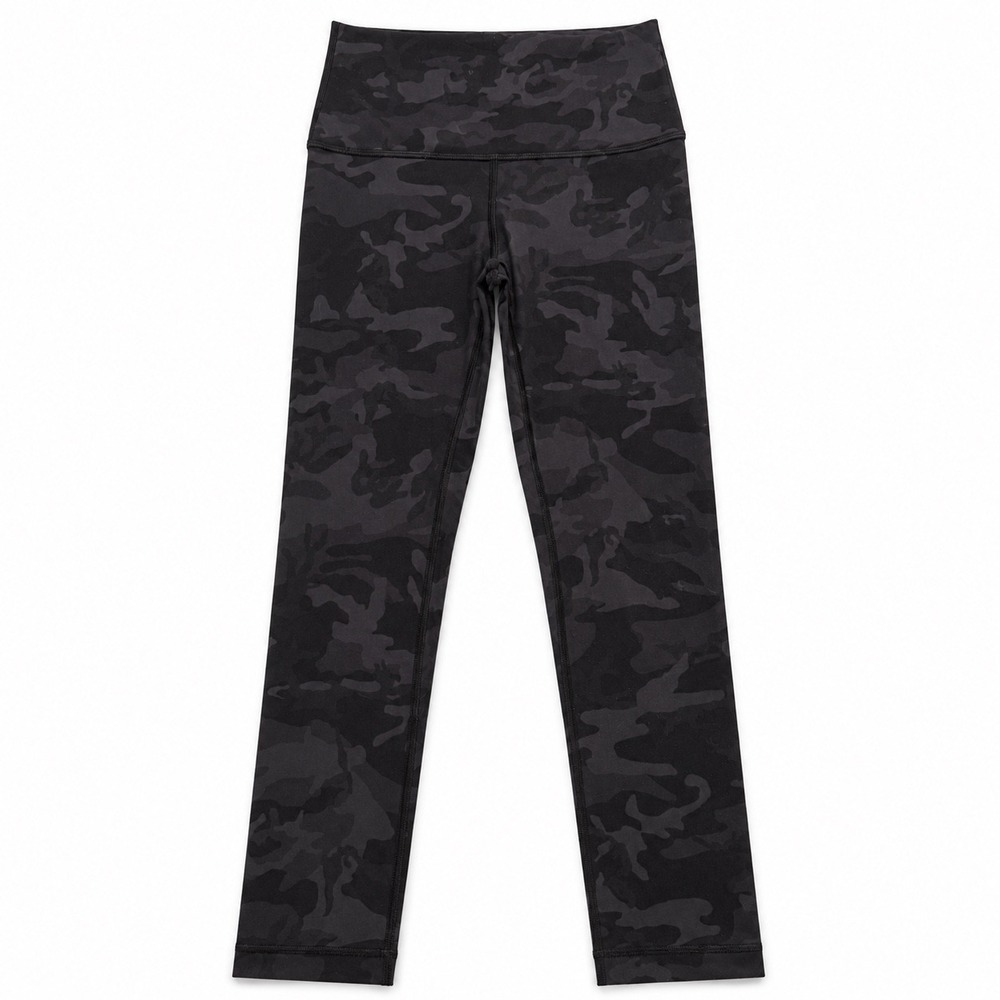 Lululemon‎ Align High-Rise Crop 21 Camo Deep Coal Size 2 Women's Gym Running